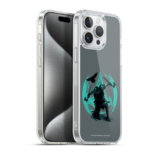 Assassin's Creed Valhalla Compositions Eivor Action Pose Soft Gel Case for Apple iPhone 15 Pro Max & MagSafe