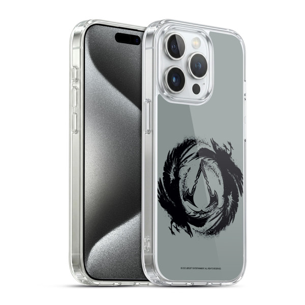 Assassin's Creed Valhalla Compositions Crest And Ravens Soft Gel Case for Apple iPhone 15 Pro & MagSafe