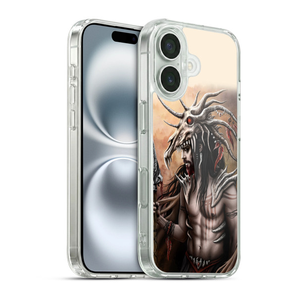 Sarah Richter Gothic Warrior Hunter Soft Gel Case for Apple iPhone 16 & MagSafe