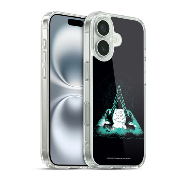 Assassin's Creed Valhalla Compositions Crest And Map Soft Gel Case for Apple iPhone 16 & MagSafe