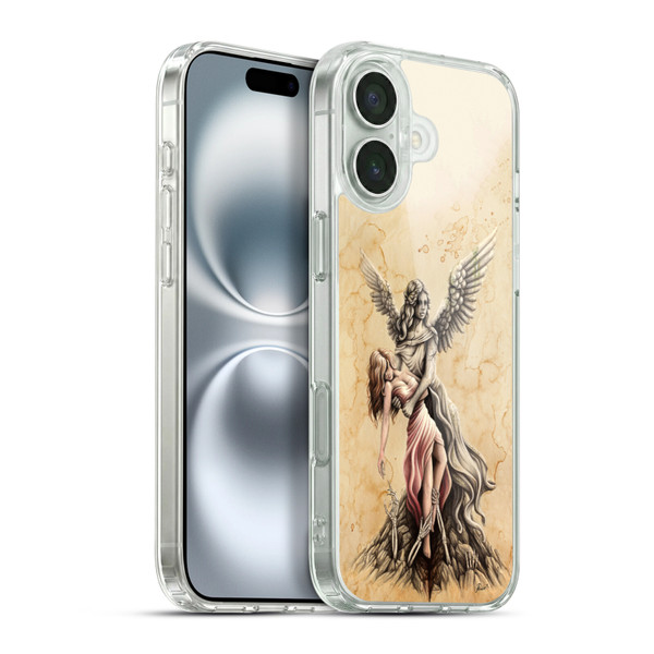Sarah Richter Gothic Stone Angel Soft Gel Case for Apple iPhone 16 Plus & MagSafe