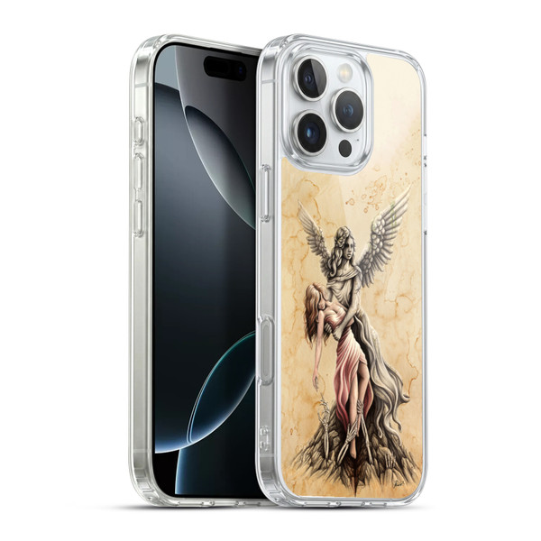Sarah Richter Gothic Stone Angel Soft Gel Case for Apple iPhone 16 Pro Max & MagSafe