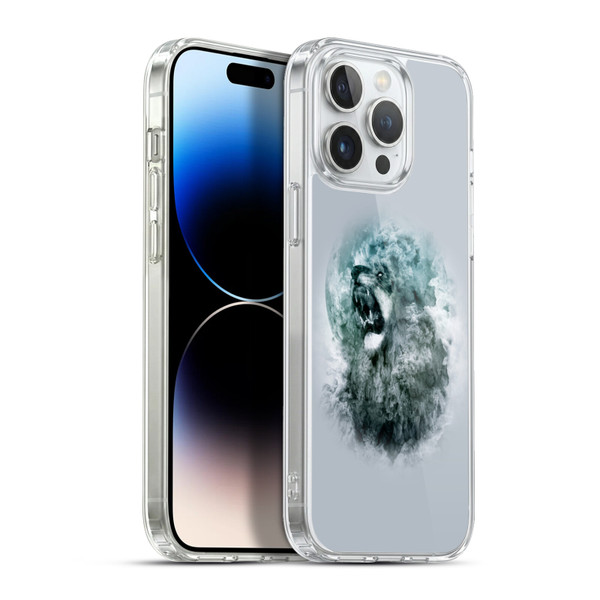 Riza Peker Animal Abstract Roaring Clouds Soft Gel Case for Apple iPhone 13 Pro Max & MagSafe