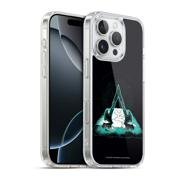 Assassin's Creed Valhalla Compositions Crest And Map Soft Gel Case for Apple iPhone 16 Pro & MagSafe