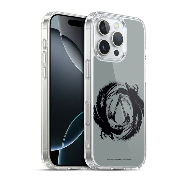 Assassin's Creed Valhalla Compositions Crest And Ravens Soft Gel Case for Apple iPhone 16 Pro & MagSafe