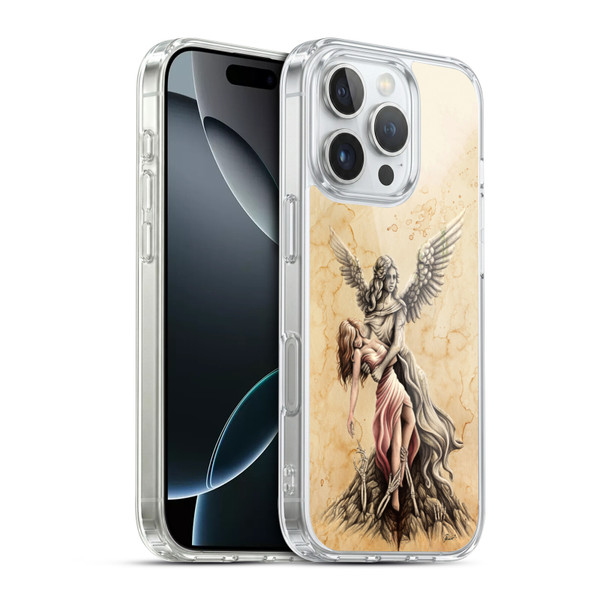 Sarah Richter Gothic Stone Angel Soft Gel Case for Apple iPhone 16 Pro & MagSafe