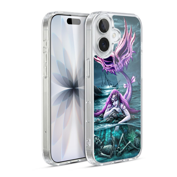 Sarah Richter Gothic Mermaid With Skeleton Pirate Soft Gel Case for Apple iPhone 17
