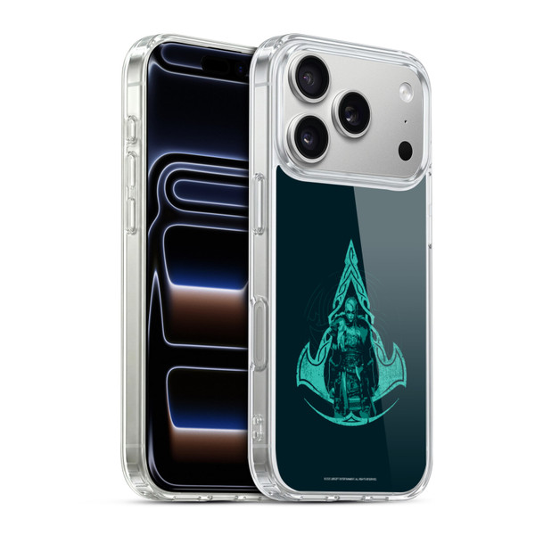 Assassin's Creed Valhalla Compositions Crest And Female Eivor Soft Gel Case for Apple iPhone 17 Pro