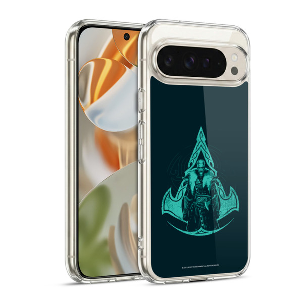 Assassin's Creed Valhalla Compositions Crest And Male Eivor Soft Gel Case for Google Pixel 9 / Pixel 9 Pro