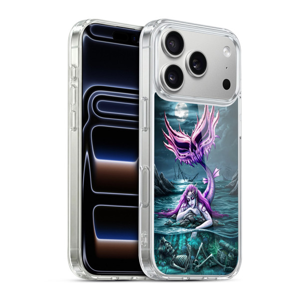 Sarah Richter Gothic Mermaid With Skeleton Pirate Soft Gel Case for Apple iPhone 17 Pro