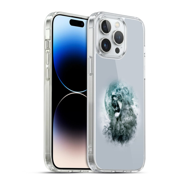 Riza Peker Animal Abstract Roaring Clouds Soft Gel Case for Apple iPhone 14 Pro Max & MagSafe