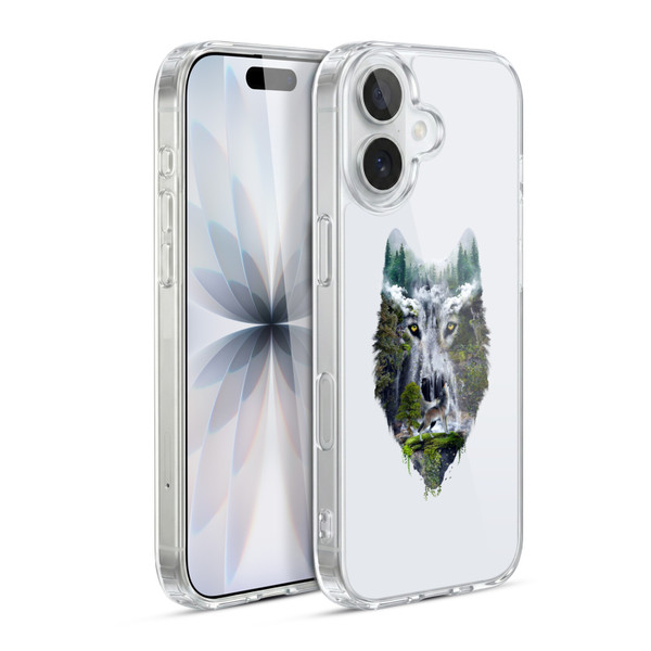 Riza Peker Animal Abstract Wolf Nature Soft Gel Case for Apple iPhone 17