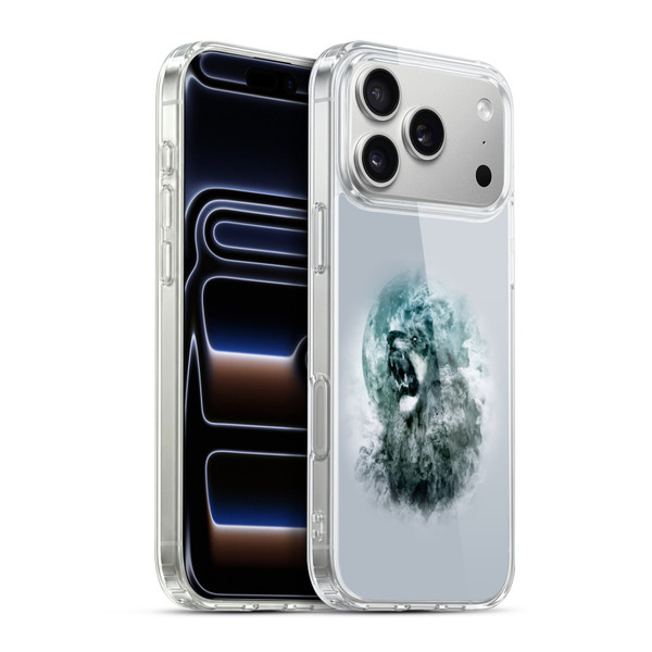 Riza Peker Animal Abstract Roaring Clouds Soft Gel Case for Apple iPhone 17 Pro Max