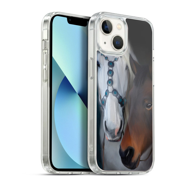 Simone Gatterwe Animals 3 Painted Horse Soft Gel Case for Apple iPhone 13