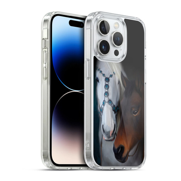 Simone Gatterwe Animals 3 Painted Horse Soft Gel Case for Apple iPhone 13 Pro & MagSafe