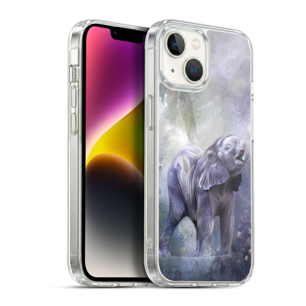 Simone Gatterwe Animals 3 Baby Elephant Soft Gel Case for Apple iPhone 14