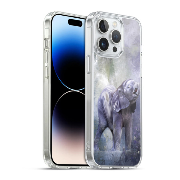 Simone Gatterwe Animals 3 Baby Elephant Soft Gel Case for Apple iPhone 14 Pro Max & MagSafe