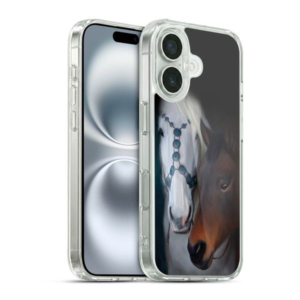 Simone Gatterwe Animals 3 Painted Horse Soft Gel Case for Apple iPhone 16 & MagSafe