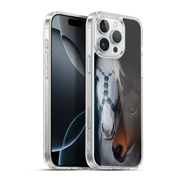 Simone Gatterwe Animals 3 Painted Horse Soft Gel Case for Apple iPhone 16 Pro Max & MagSafe