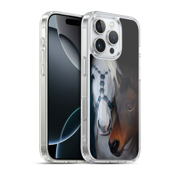 Simone Gatterwe Animals 3 Painted Horse Soft Gel Case for Apple iPhone 16 Pro & MagSafe