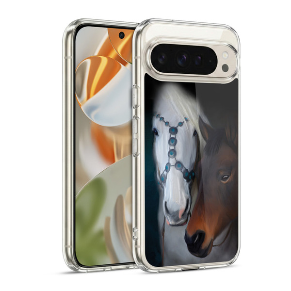 Simone Gatterwe Animals 3 Painted Horse Soft Gel Case for Google Pixel 9 / Pixel 9 Pro