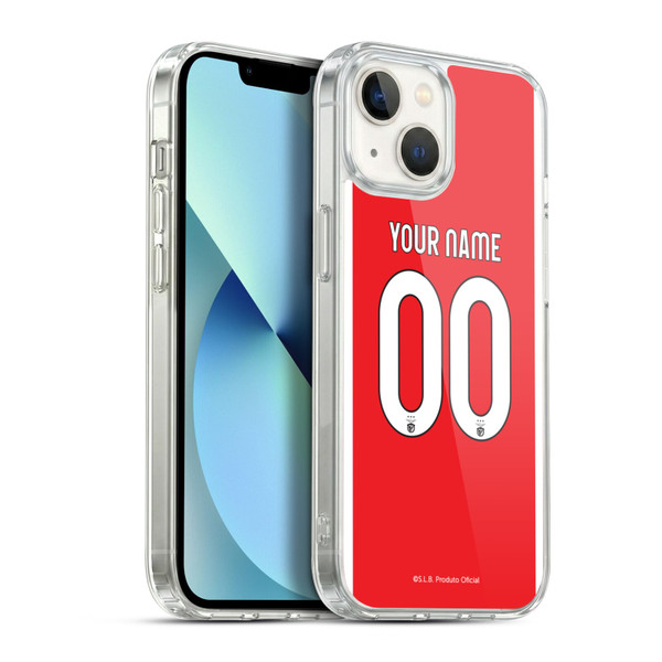 Custom Customised Personalised S.L. Benfica 2021/22 Kit Home Soft Gel Case for Apple iPhone 13