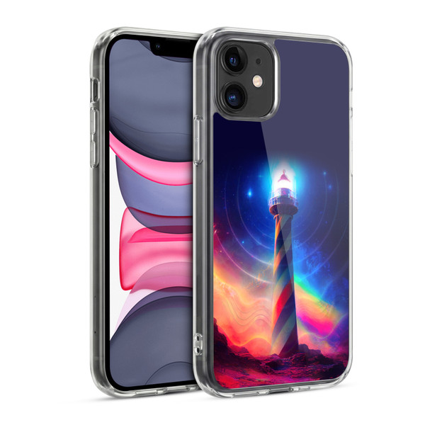 Wumples Cosmic Universe Lighthouse Soft Gel Case for Apple iPhone 11