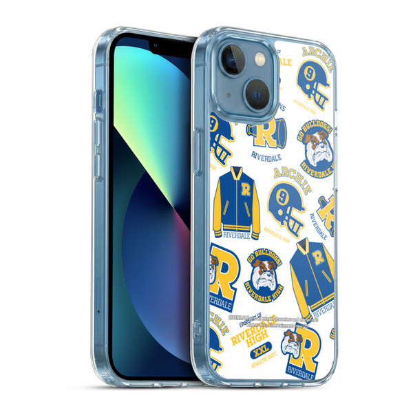 Riverdale Graphics 2 Bulldogs & Vixens Pattern Soft Gel Case for Apple iPhone 13 Mini & MagSafe