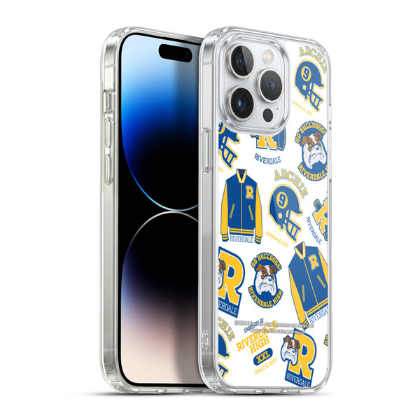 Riverdale Graphics 2 Bulldogs & Vixens Pattern Soft Gel Case for Apple iPhone 13 Pro Max & MagSafe