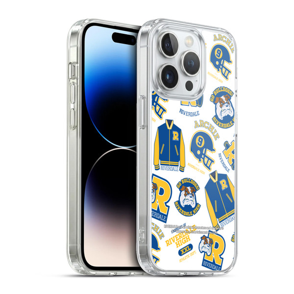 Riverdale Graphics 2 Bulldogs & Vixens Pattern Soft Gel Case for Apple iPhone 13 Pro & MagSafe