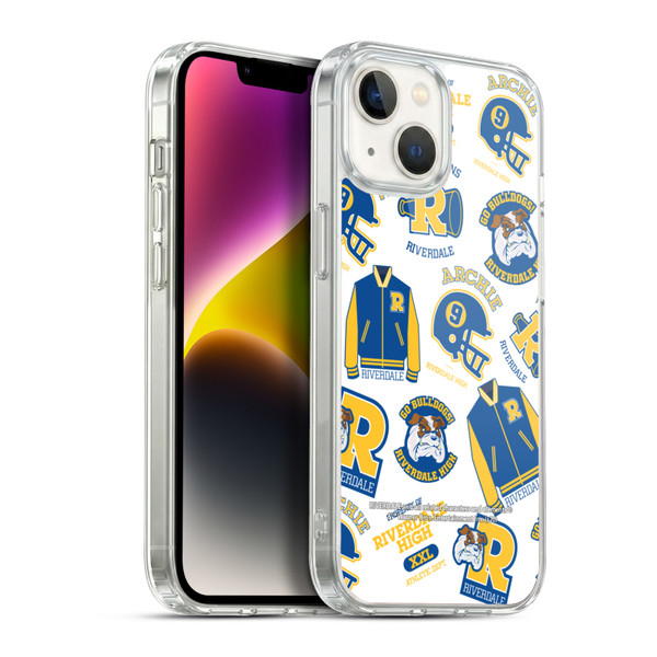 Riverdale Graphics 2 Bulldogs & Vixens Pattern Soft Gel Case for Apple iPhone 14