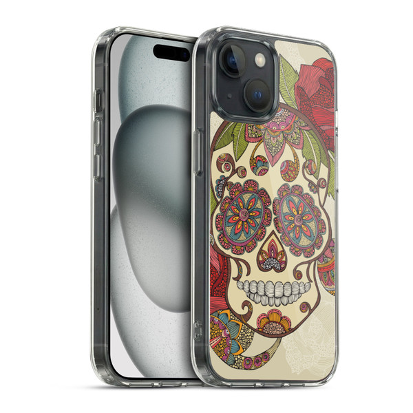 Valentina Bloom Sugar Skull Soft Gel Case for Apple iPhone 15 & MagSafe