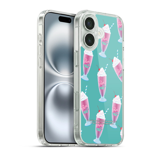 Riverdale Graphics 2 Pop's Milkshake Pattern Soft Gel Case for Apple iPhone 16 Plus & MagSafe