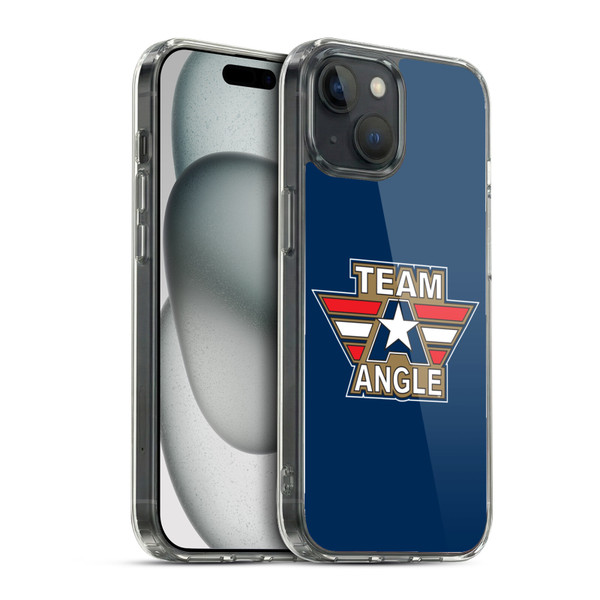 WWE Kurt Angle Logotype Soft Gel Case for Apple iPhone 15 & MagSafe