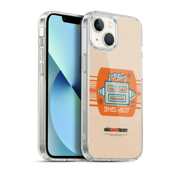 The Big Bang Theory Iconic Shel-bot Soft Gel Case for Apple iPhone 13