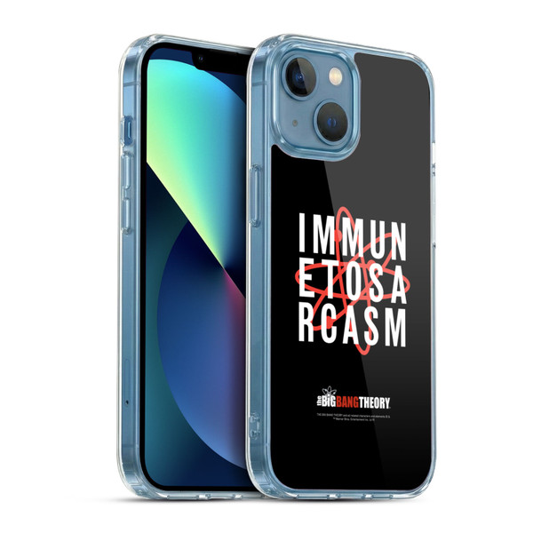 The Big Bang Theory Iconic Sarcasm Soft Gel Case for Apple iPhone 13 Mini & MagSafe