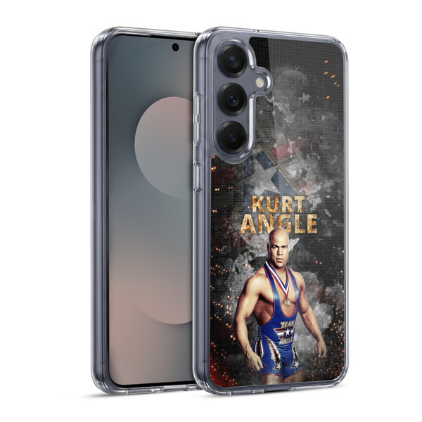 WWE Kurt Angle LED Image Soft Gel Case for Samsung Galaxy S25 & MagSafe