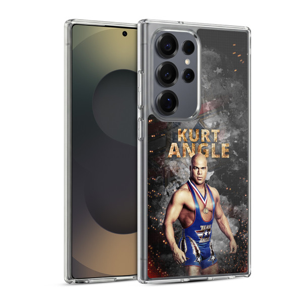 WWE Kurt Angle LED Image Soft Gel Case for Samsung Galaxy S25 Ultra & MagSafe