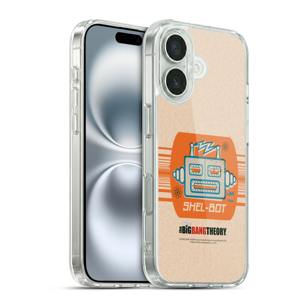 The Big Bang Theory Iconic Shel-bot Soft Gel Case for Apple iPhone 16 & MagSafe