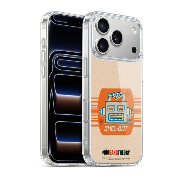 The Big Bang Theory Iconic Shel-bot Soft Gel Case for Apple iPhone 17 Pro