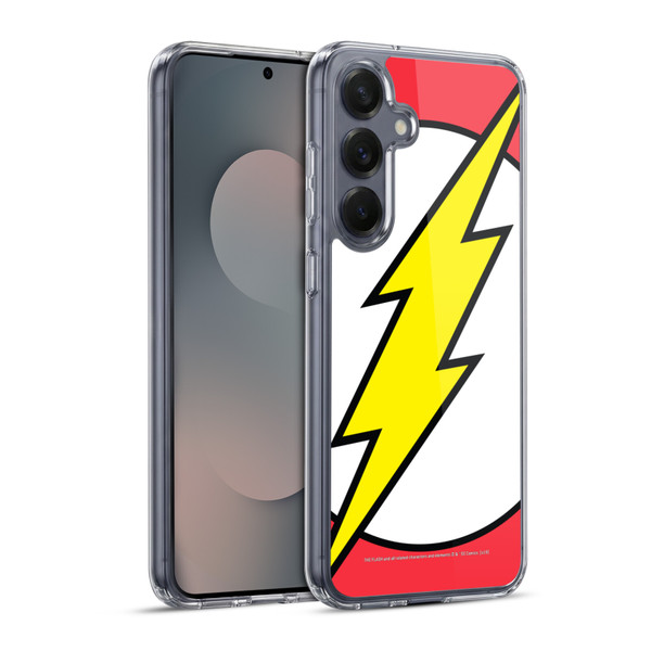 The Flash DC Comics Logo Oversized Soft Gel Case for Samsung Galaxy S25+ & MagSafe