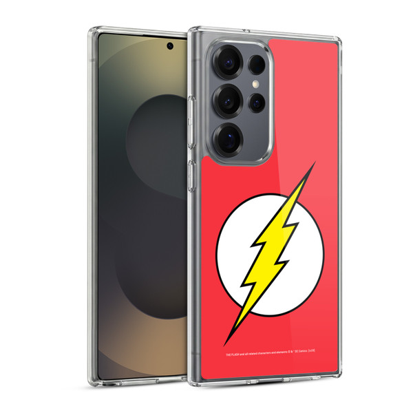 The Flash DC Comics Logo Plain Soft Gel Case for Samsung Galaxy S25 Ultra & MagSafe
