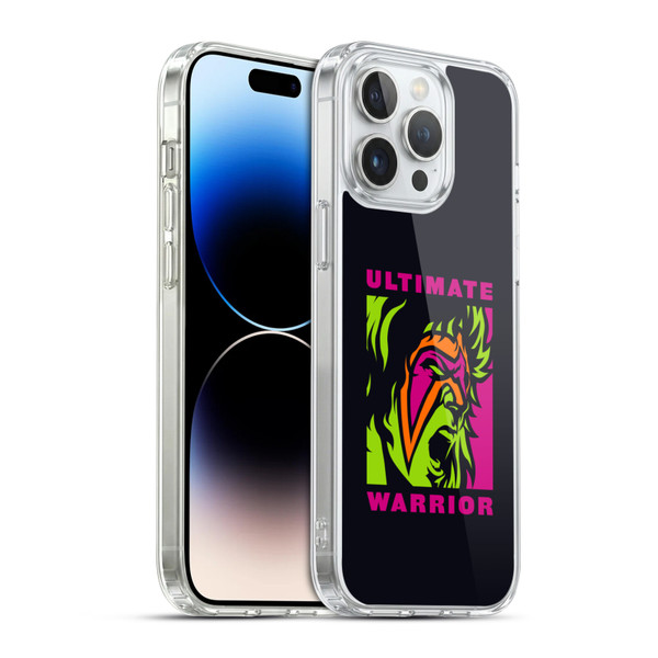 WWE Ultimate Warrior Illustrated Soft Gel Case for Apple iPhone 14 Pro Max & MagSafe