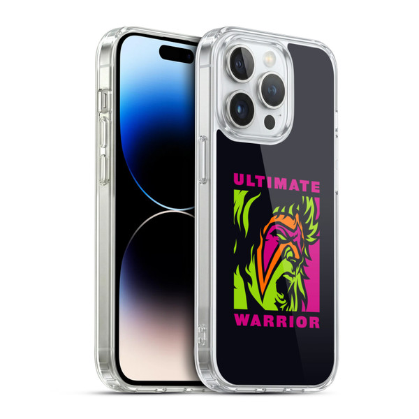 WWE Ultimate Warrior Illustrated Soft Gel Case for Apple iPhone 14 Pro & MagSafe