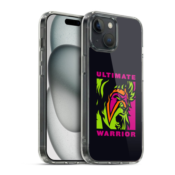 WWE Ultimate Warrior Illustrated Soft Gel Case for Apple iPhone 15 & MagSafe