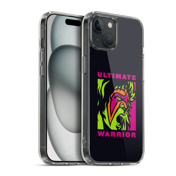 WWE Ultimate Warrior Illustrated Soft Gel Case for Apple iPhone 15 Plus & MagSafe
