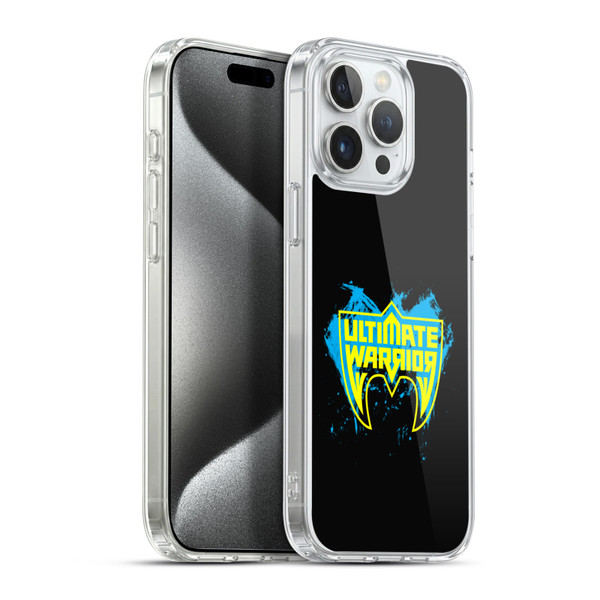 WWE Ultimate Warrior Logo Graphics Soft Gel Case for Apple iPhone 15 Pro Max & MagSafe