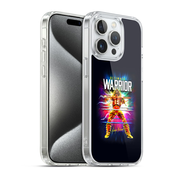 WWE Ultimate Warrior Retro Blast Soft Gel Case for Apple iPhone 15 Pro & MagSafe
