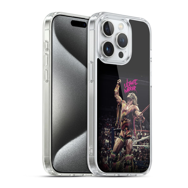 WWE Ultimate Warrior Rope Pose Soft Gel Case for Apple iPhone 15 Pro & MagSafe