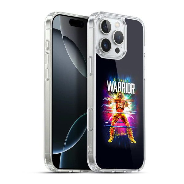 WWE Ultimate Warrior Retro Blast Soft Gel Case for Apple iPhone 16 Pro Max & MagSafe